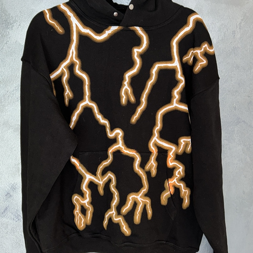 NWOT Darc Sport Wolves Club Lightning Black Hoodie - Picture 3 of 13